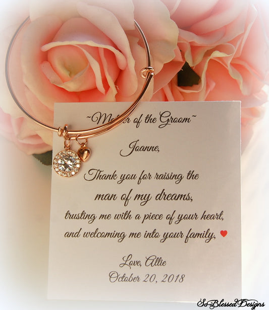 Rose Gold Bracelet for Mother of the Groom