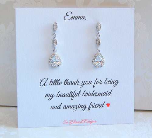 stunning bridesmaid earrings for all your bridesmaids 