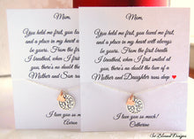 Mother of the Bride/Mother of the Groom Family tree necklace - So Blessed Designs