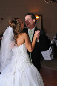 Bride dancing with her Daddy on wedding day