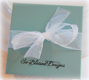 So Blessed Designs gift box with ribbon bow