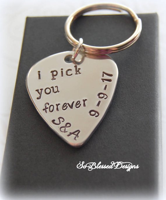 I pick you forever keychain for groom from bride on wedding day