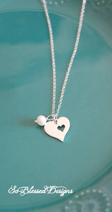 Sterling Silver & Pearl Necklace for Mother of the Groom - So Blessed Designs