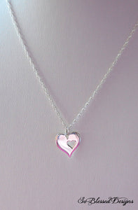Sterling silver heart necklace 
