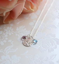 Family tree necklace for mother of the groom
