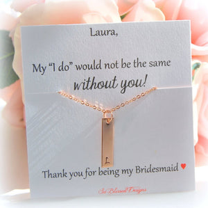 My I do would not be the same without you bridesmaid card