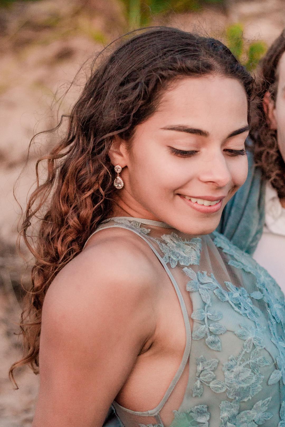 Rose Gold Teardrop Earrings