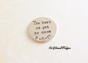 The best is yet to come Groom's Coin - So Blessed Designs
