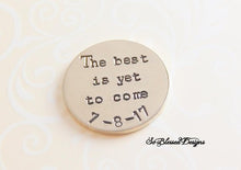 The best is yet to come Groom's Coin - So Blessed Designs