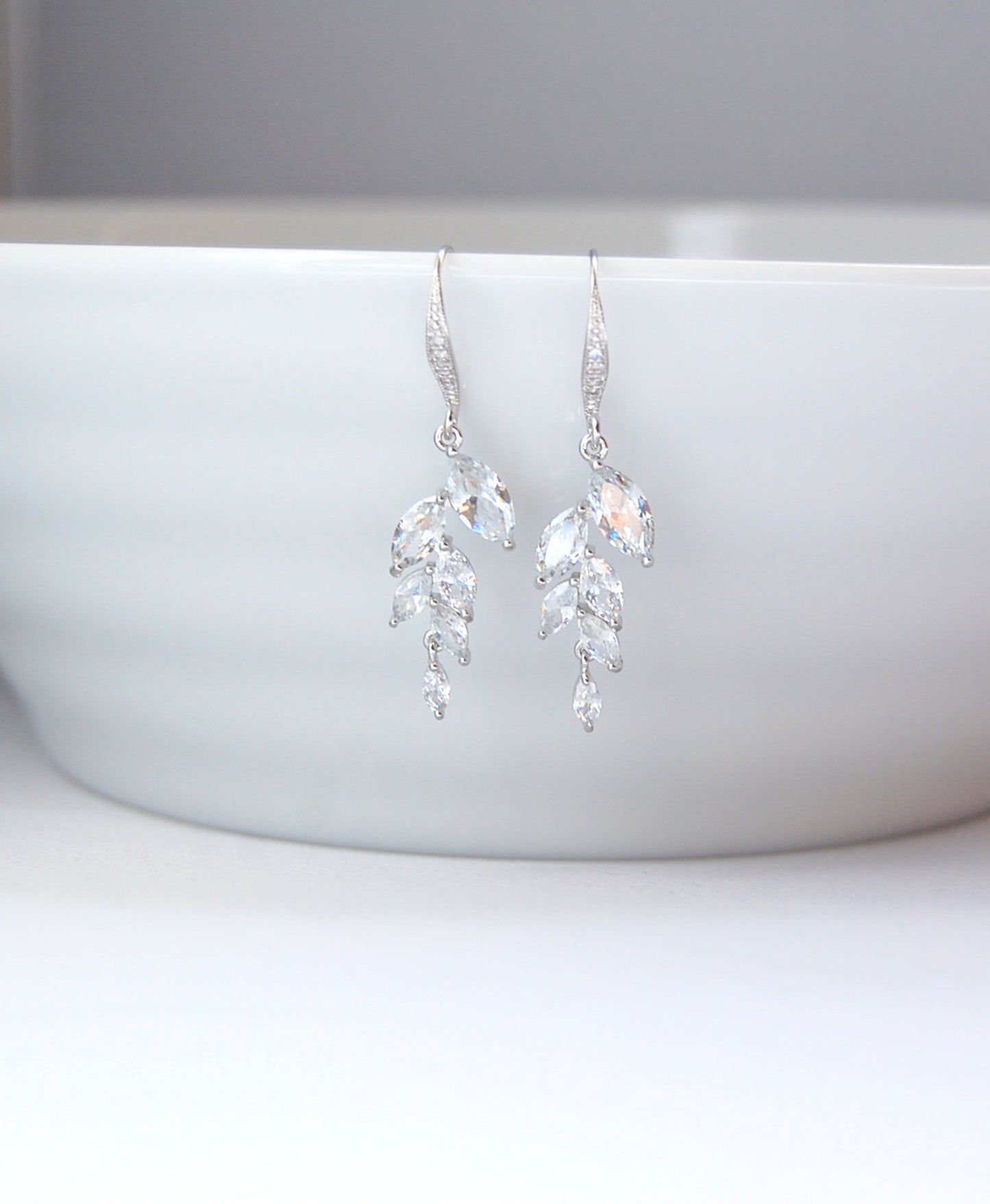 Leaf Vine Bridal Earrings
