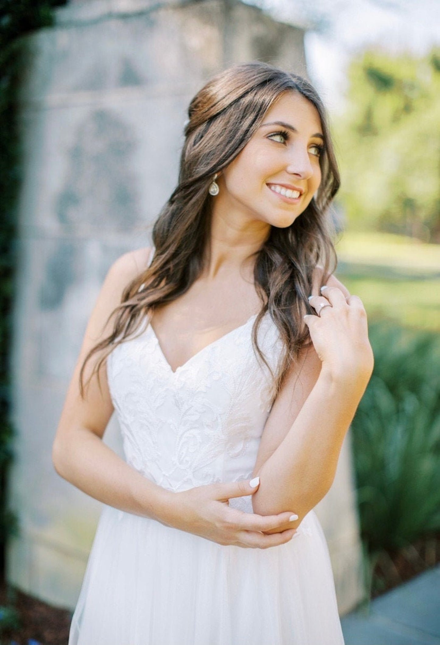 Cami Crystal CZ Teardrop Earrings