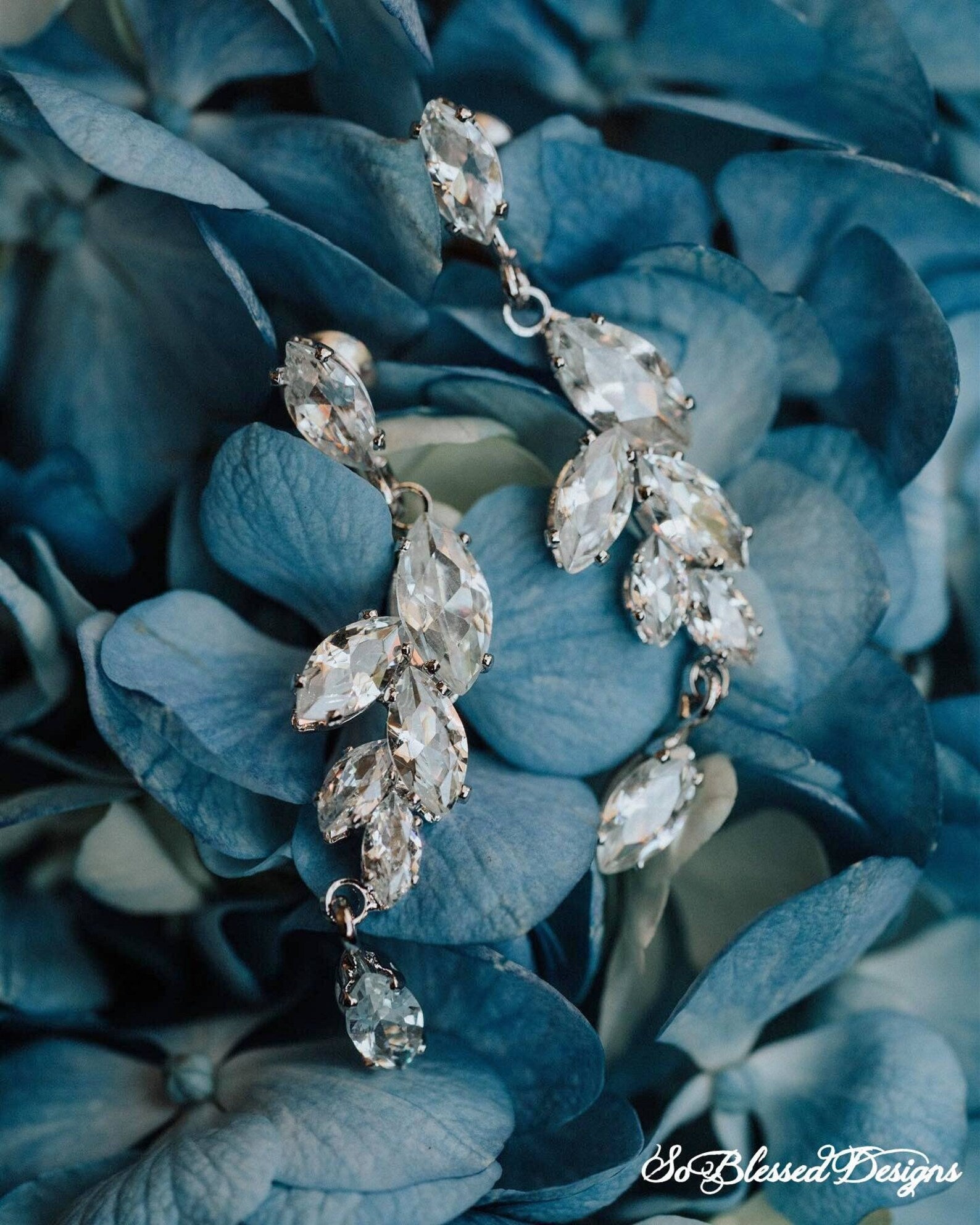 Crystal Chandelier Earrings Statement Earrings Bridal Earrings Dangle –  Bili's Bougie Boutique