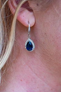 Sapphire Blue Mother of the Bride Earrings