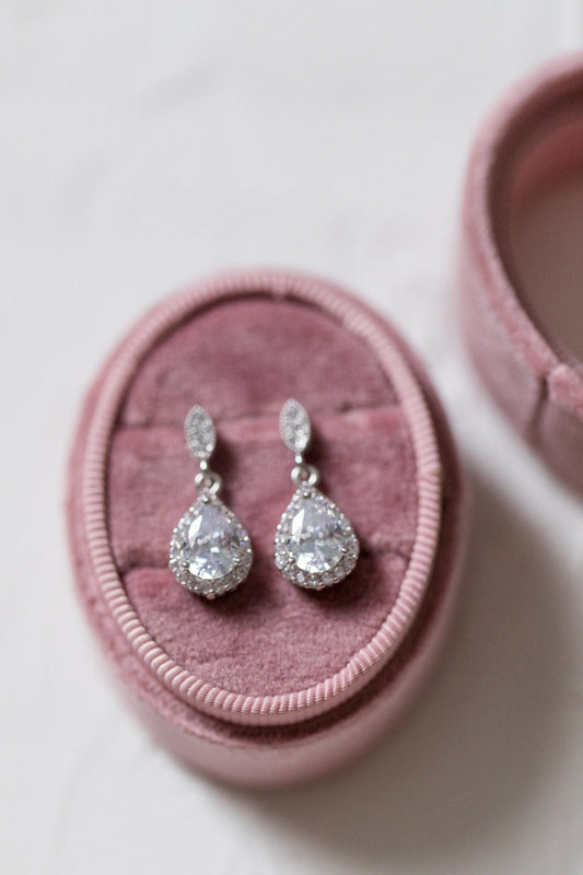 Simple Bridal Earrings