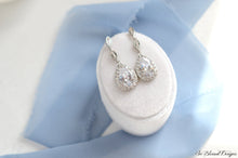 Elegant Long Teardrop Bridal Earrings