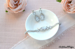 Bridal Teardrop Jewelry Set