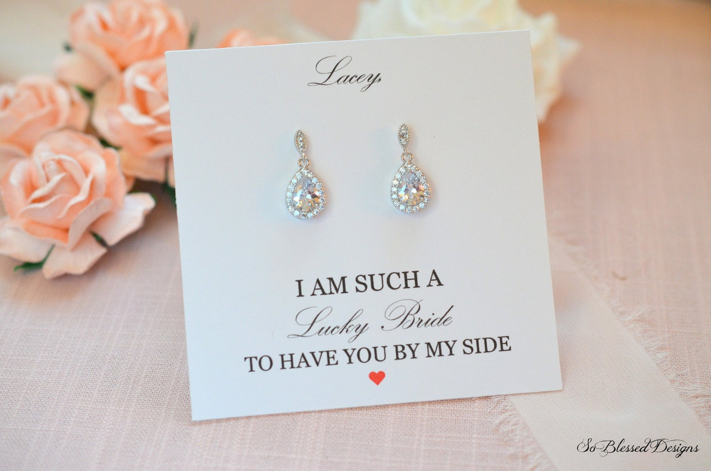 Dainty Hadley Bridesmaid Earrings