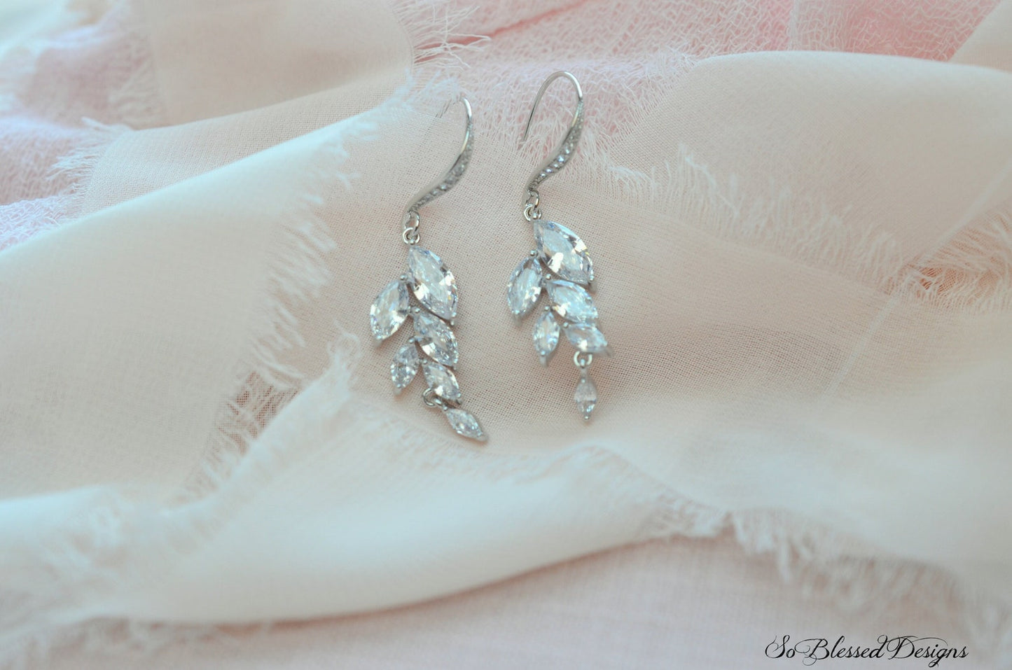 Leaf Vine Bridal Earrings