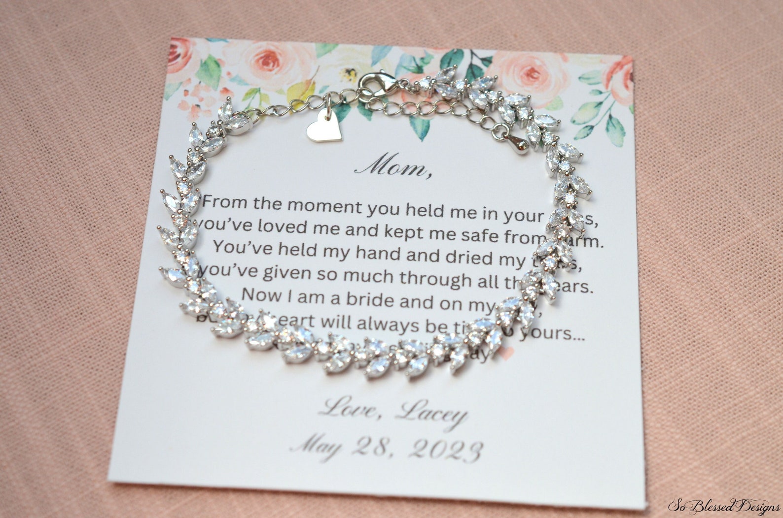Mother of the Bride Bracelet Gift Shop Beautiful Bridal Jewelry