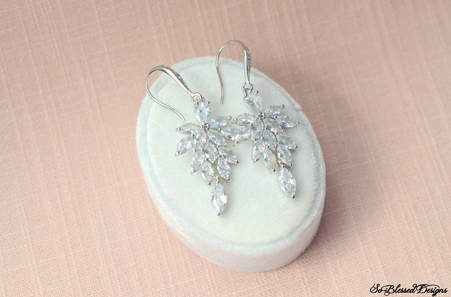 Natasha Floral Bridal Earrings