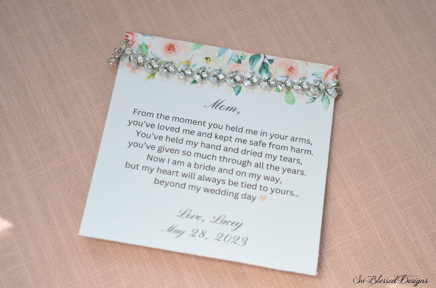 Mother of the Bride Bracelet Gift
