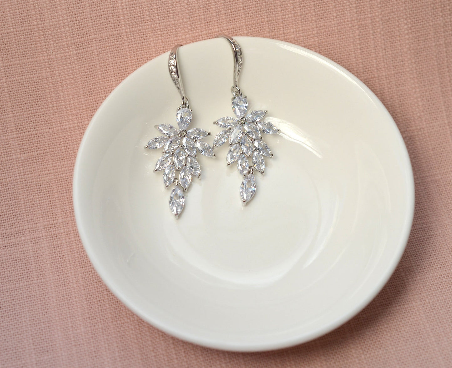 Natasha Floral Bridal Earrings