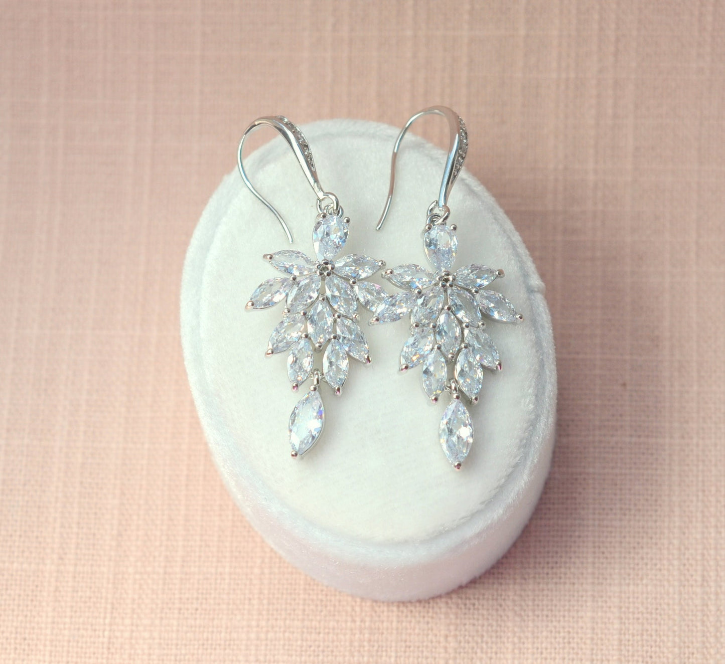 Natasha Floral Bridal Earrings