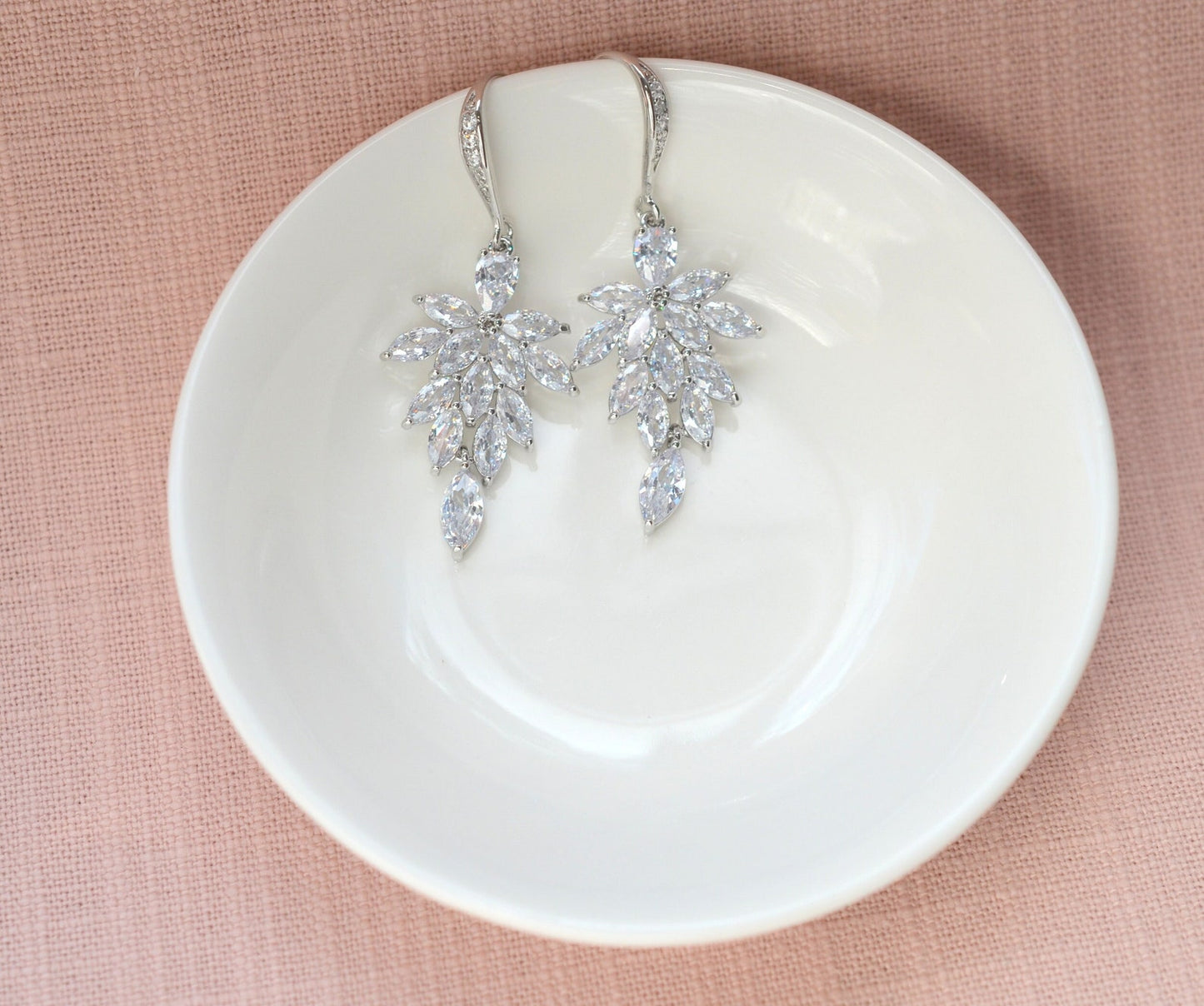 Natasha Floral Bridal Earrings