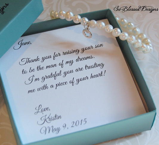 Mother of the Groom Bracelet, Mother of Bride Gift, Future Mother in law gift, Wedding gift for mother in law
