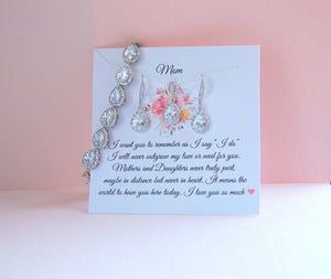Mother of the Bride jewelry set from daughter