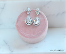 sterling silver crystal earrings