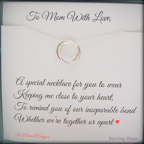 To Mom with Love Necklace Gift - So Blessed Designs