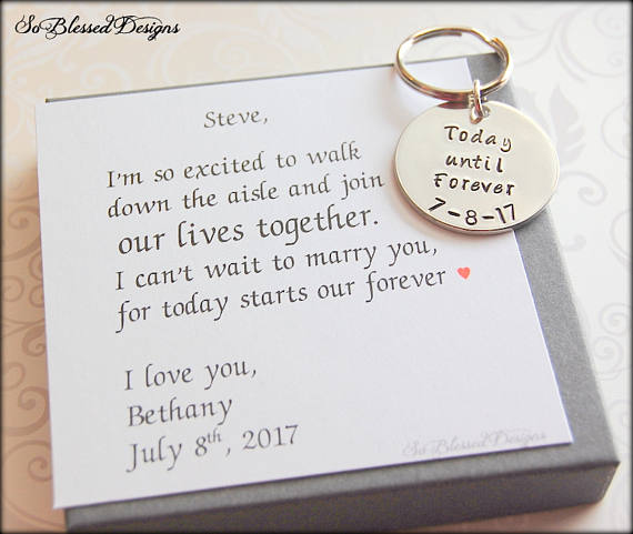 Today until forever Groom Keychain - So Blessed Designs