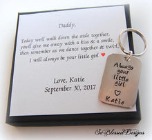 Always your little girl keychain for father of the bride