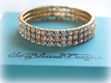 Gold cz bracelet for mother of groom